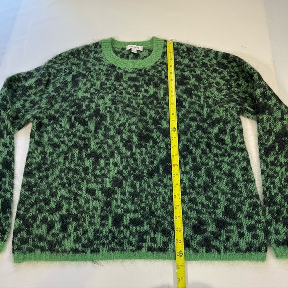 Coach Sweater Womens Large Crew Neck Top Pullover Mohair Leopard Grunge - Picture 6 of 9